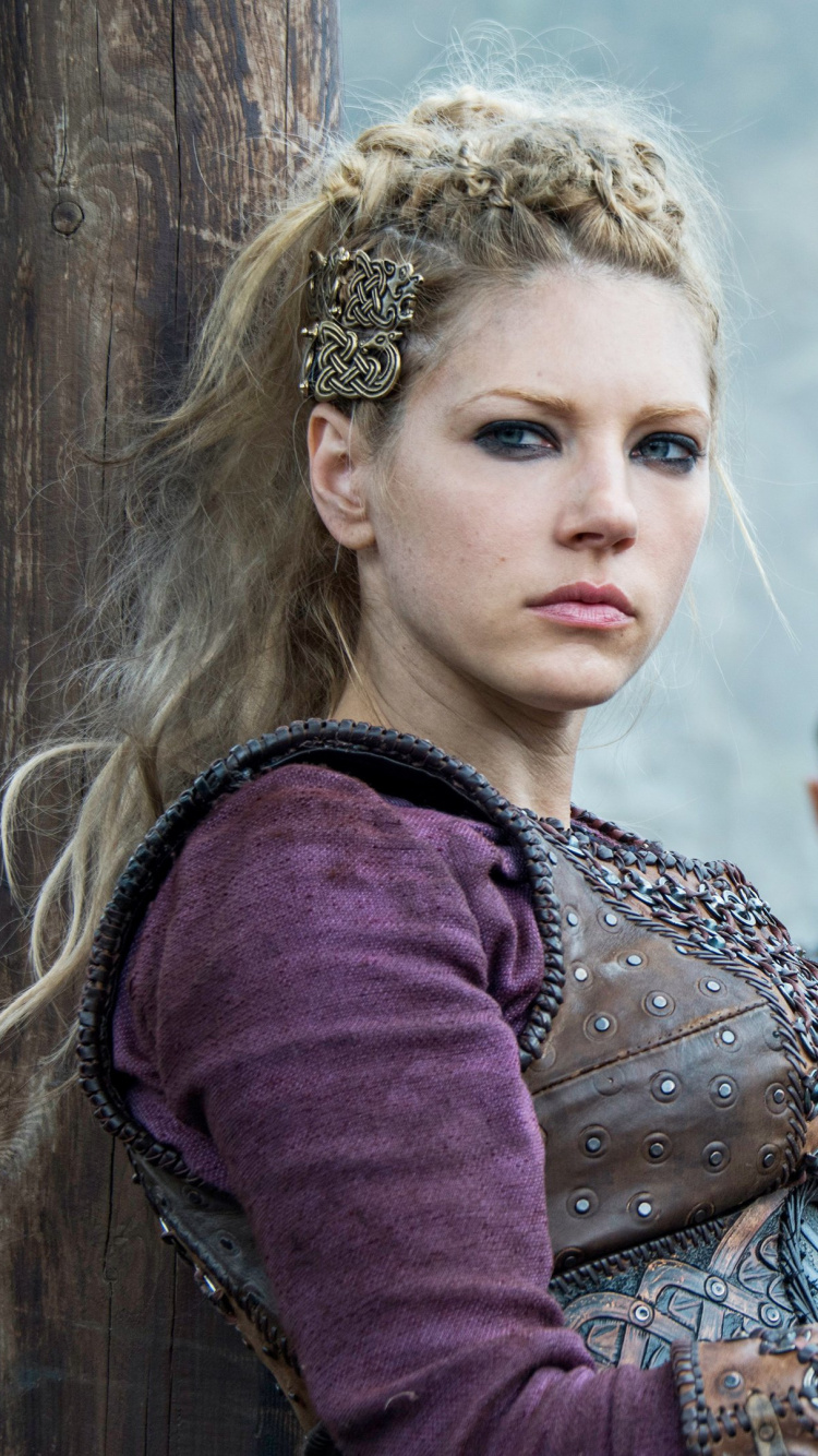 Обои лагерта, Кэтрин Уинник, Рагнара Лодброка, варяг, Викинги - 4 Сезон в разрешении 750x1334