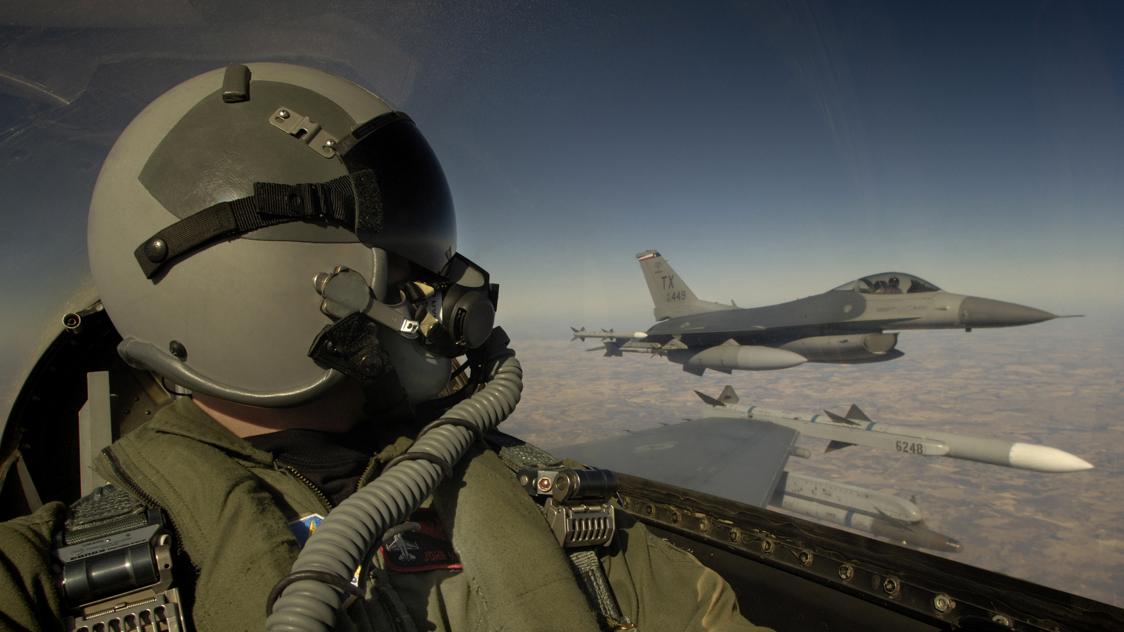 Обои воздушные силы, ВВС США, ВВС Индии, летчик-истребитель, самолет в разрешении 3840x2160