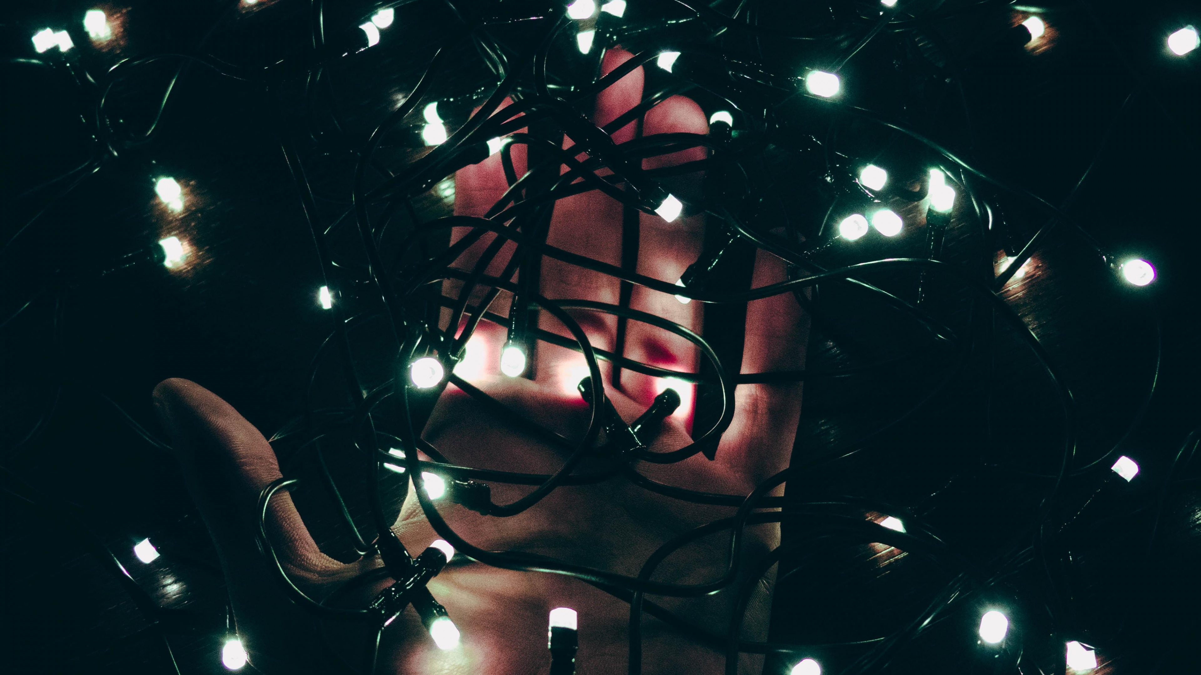 Обои свет, темнота, ночь, космос, концерт в разрешении 3840x2160