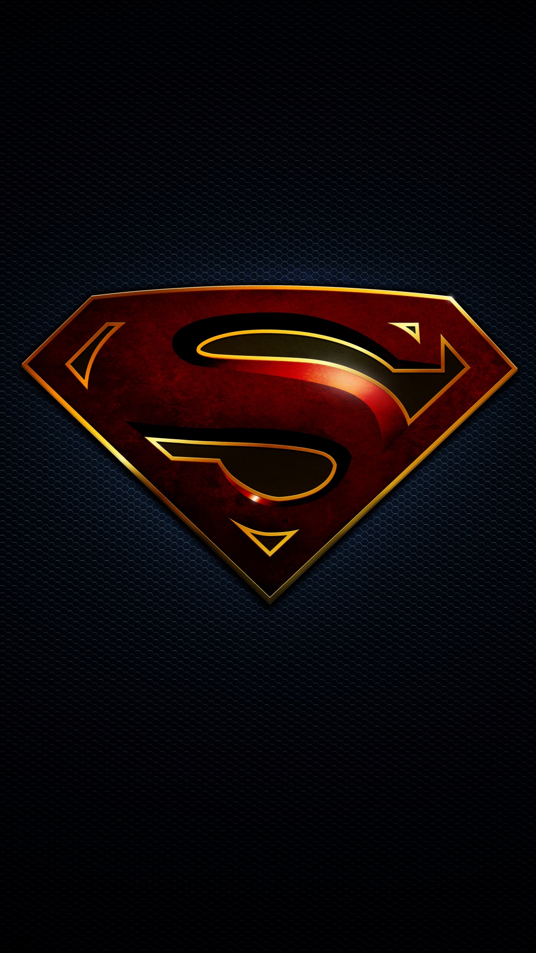 Обои Супермен, лого, Логотип супермена, супергерой, графика в разрешении 1080x1920