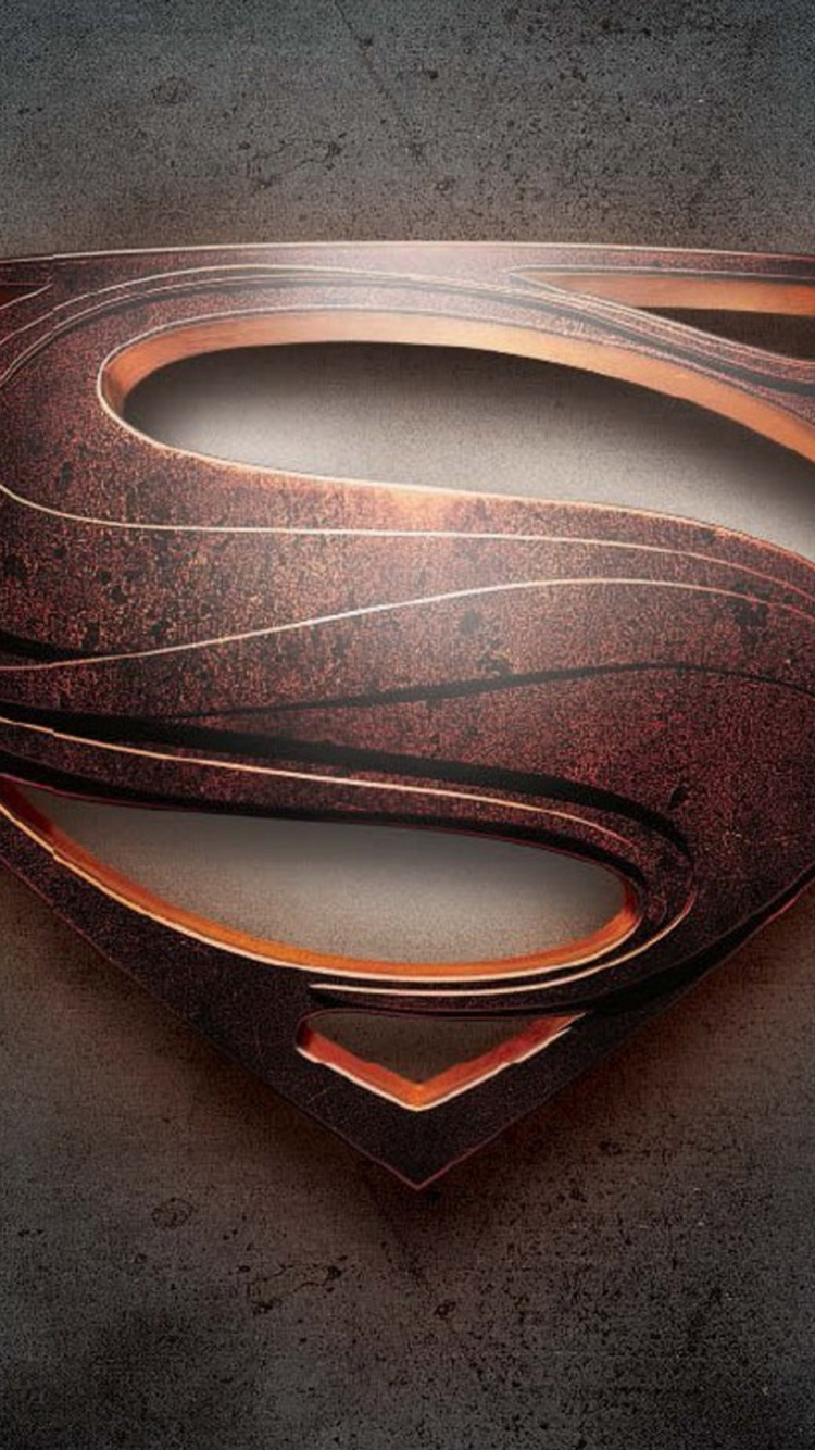 Обои Супермен, Логотип супермена, графика, лого, Новый Супер-Человек в разрешении 750x1334