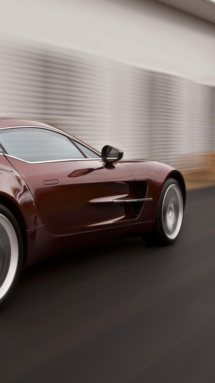 Обои спорткар, суперкар, автомобиль, aston martin vanquish, Астон Мартин один 77 в разрешении 720x1280