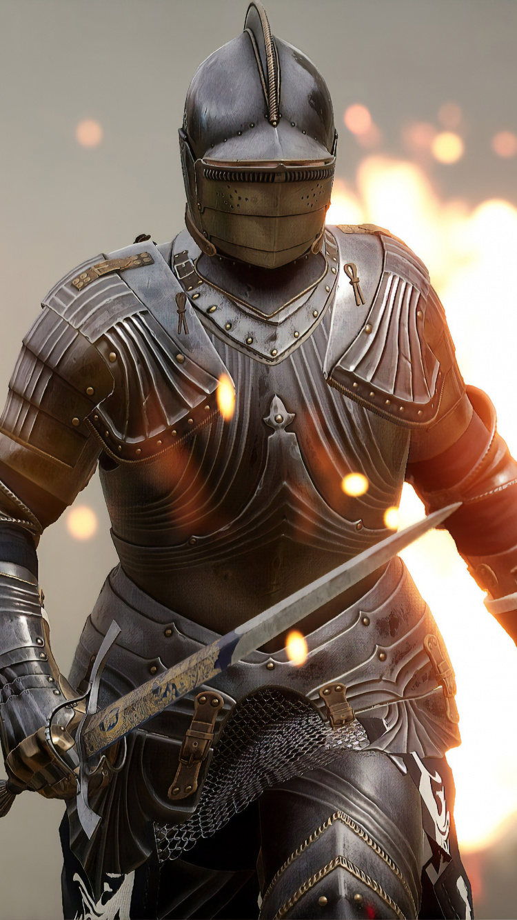 Обои многопользовательская видео игра, Представление, театральное искусство, рыцарь, броня в разрешении 750x1334