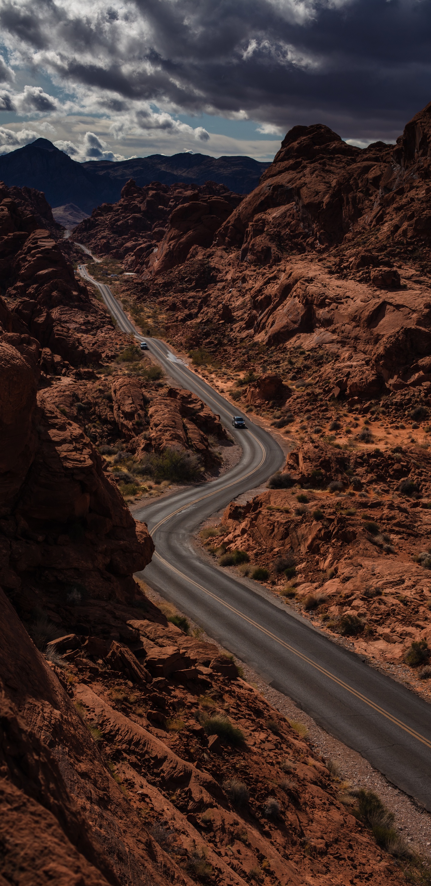 Обои бесплодные земли, геология, облако, Долина, коричневый цвет в разрешении 1440x2960