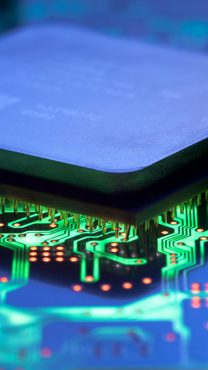 Обои электроника, технологии, электронная техника, электронное устройство, ЦПУ в разрешении 720x1280