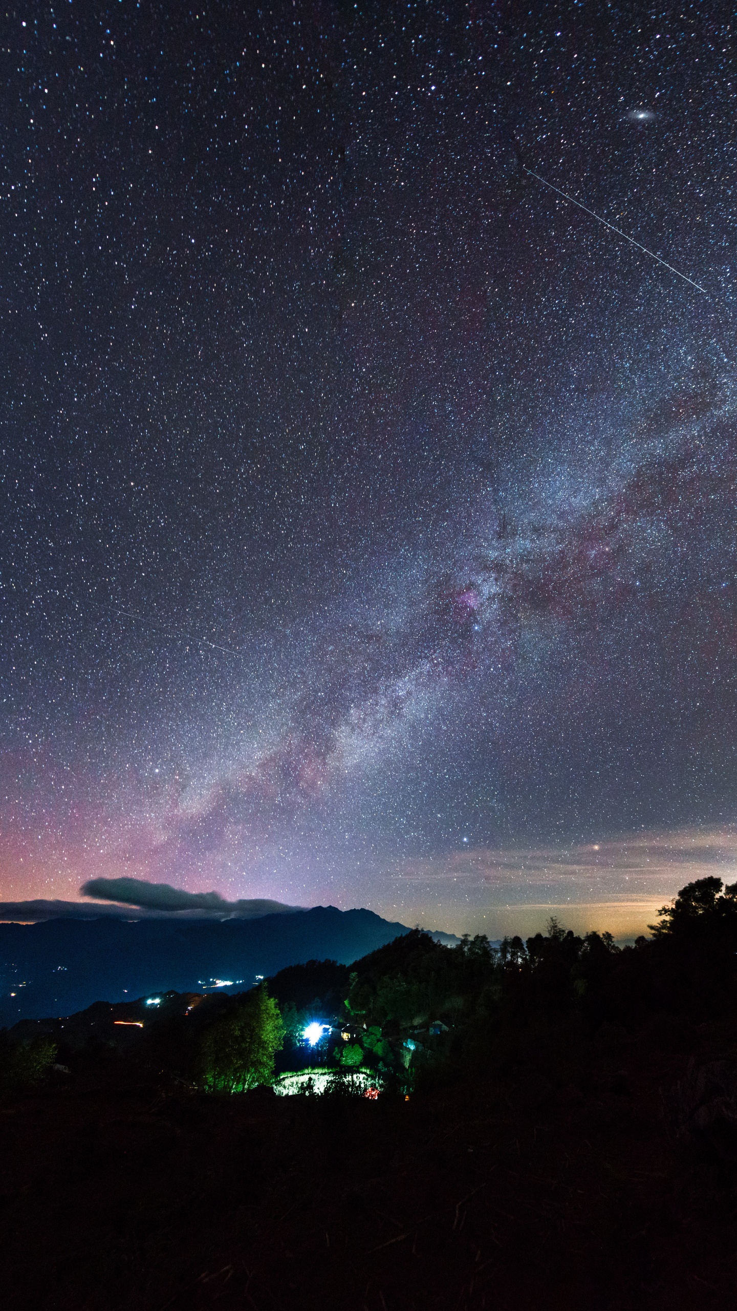 Обои звезда, ночь, атмосфера, облако, Астрономия в разрешении 1440x2560