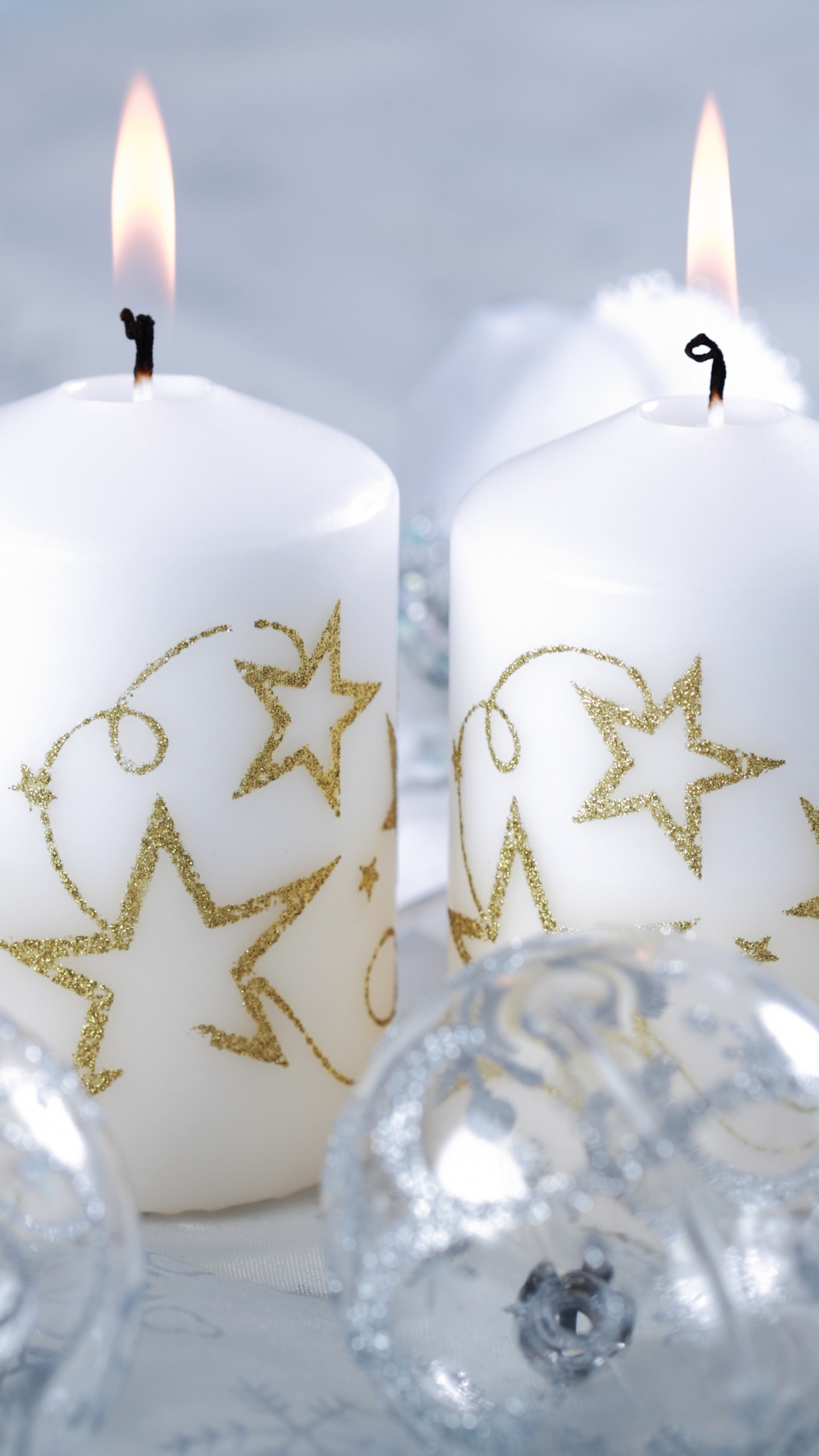 Обои Рождественский день, свеча, освещение, Единство свеча, рождественский орнамент в разрешении 1440x2560