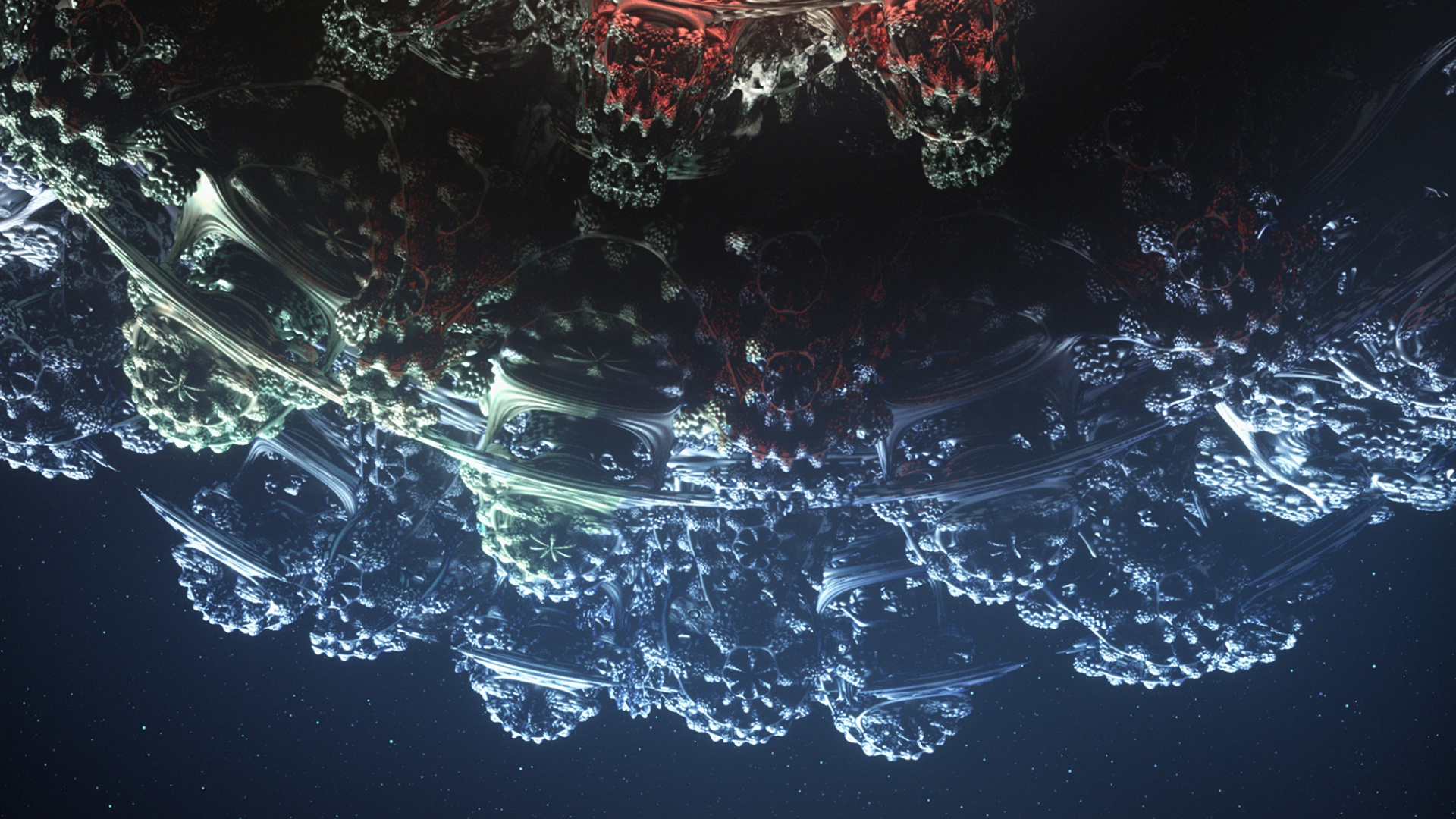 Обои вода, атмосфера, космос, ночь, мир в разрешении 1920x1080