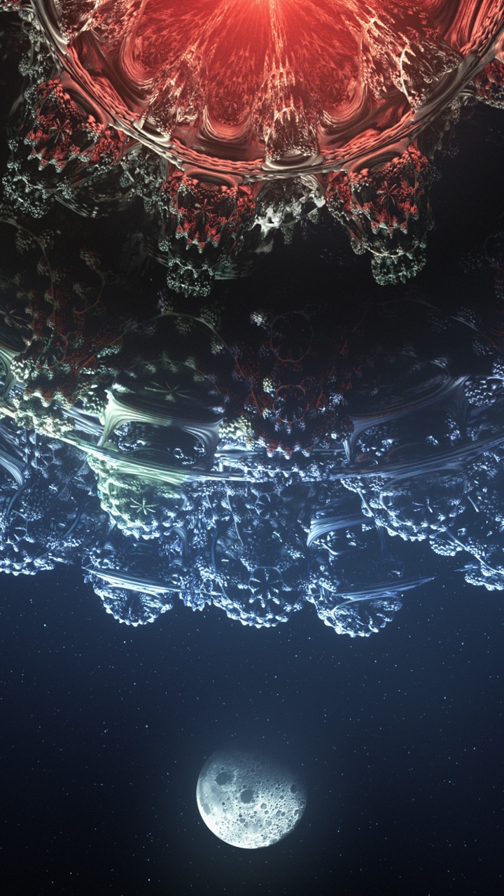 Обои вода, атмосфера, космос, ночь, мир в разрешении 720x1280