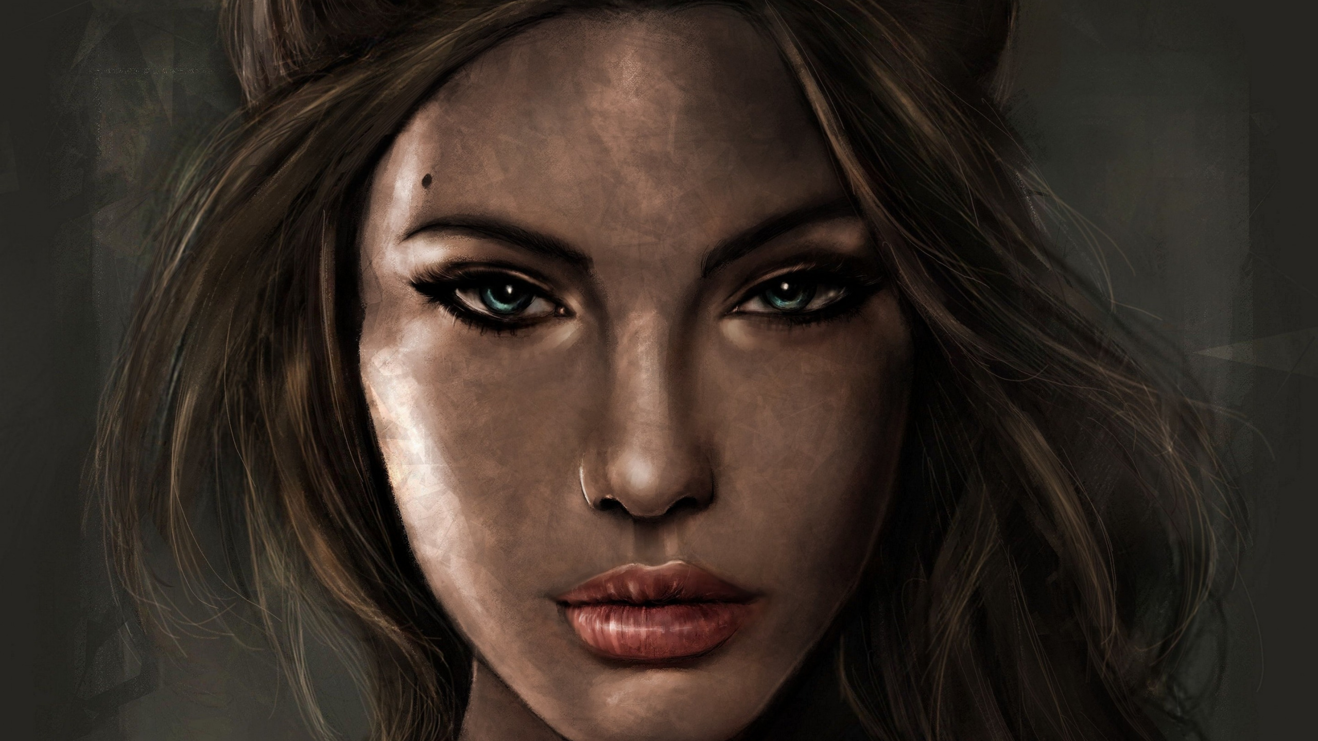 Обои Анджелина Джоли, рейдовик, Лара Крофт расхитительница гробниц, лары крофт, портрет в разрешении 2560x1440