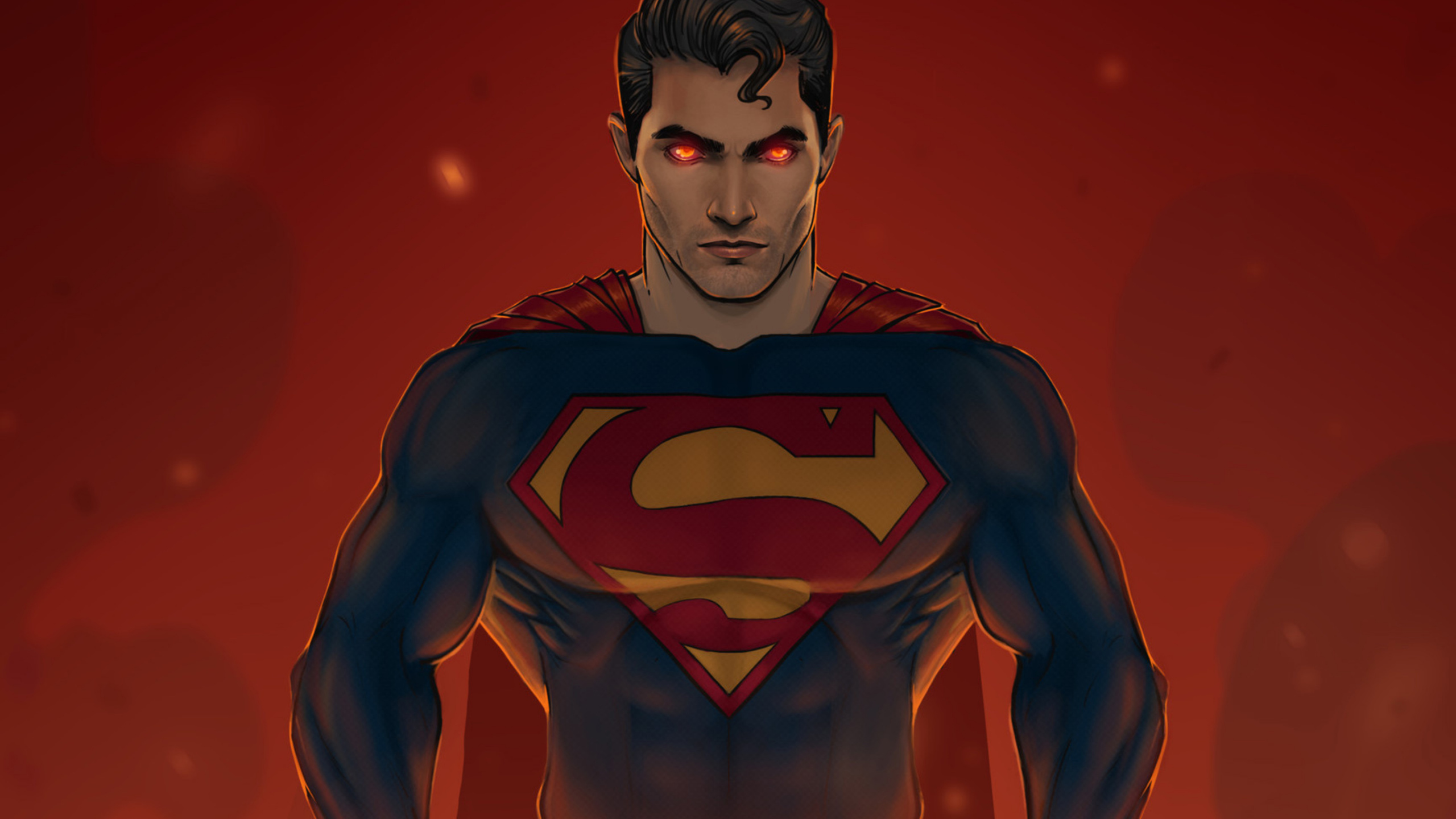 Обои Тайлер Hoechlin, Супермен, супергерл, арт, супергерой в разрешении 2560x1440