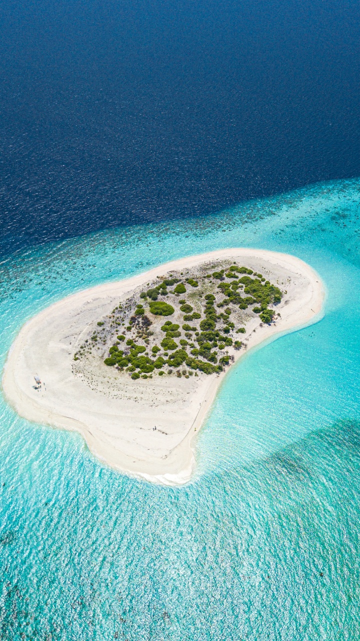 Обои прибрежные и океанические рельефы, Остров, Атолл, островок, архипелаг в разрешении 720x1280