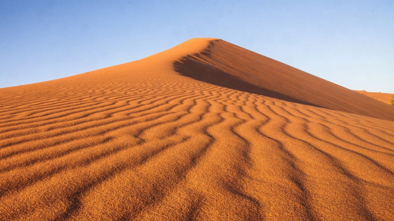 Обои пустыня, пейзаж, Дюна, песок, эрг в разрешении 1280x720