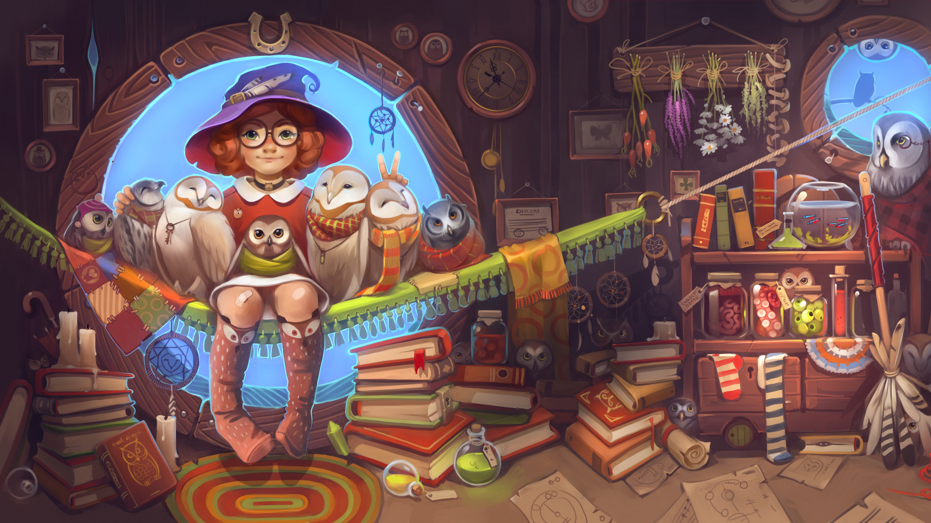 Обои компьютерная игра, игры, иллюстрация, живопись, фреска в разрешении 1920x1080