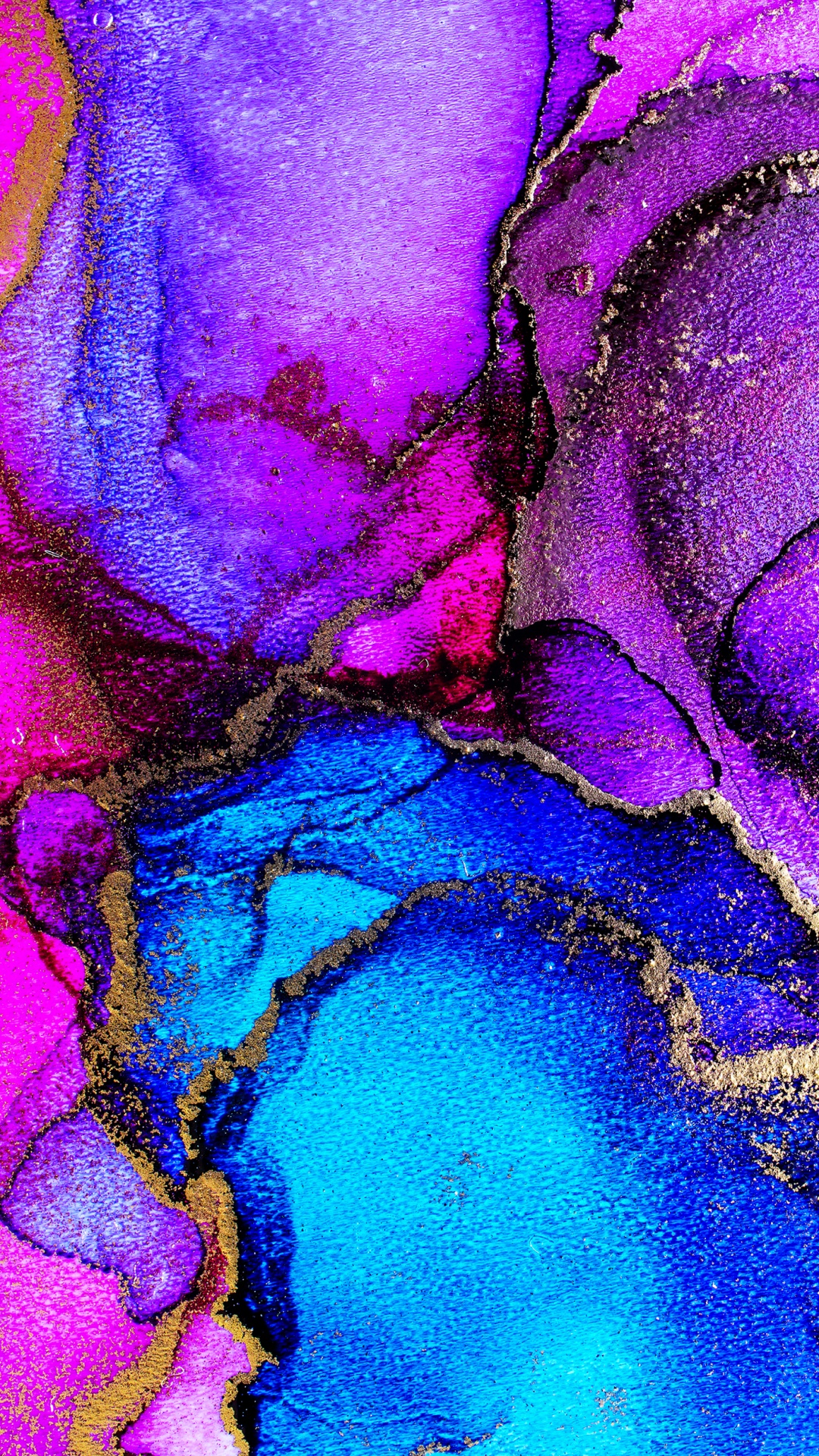 Обои цветок, пурпур, лазурный, жидкость, Фиолетовый в разрешении 1080x1920