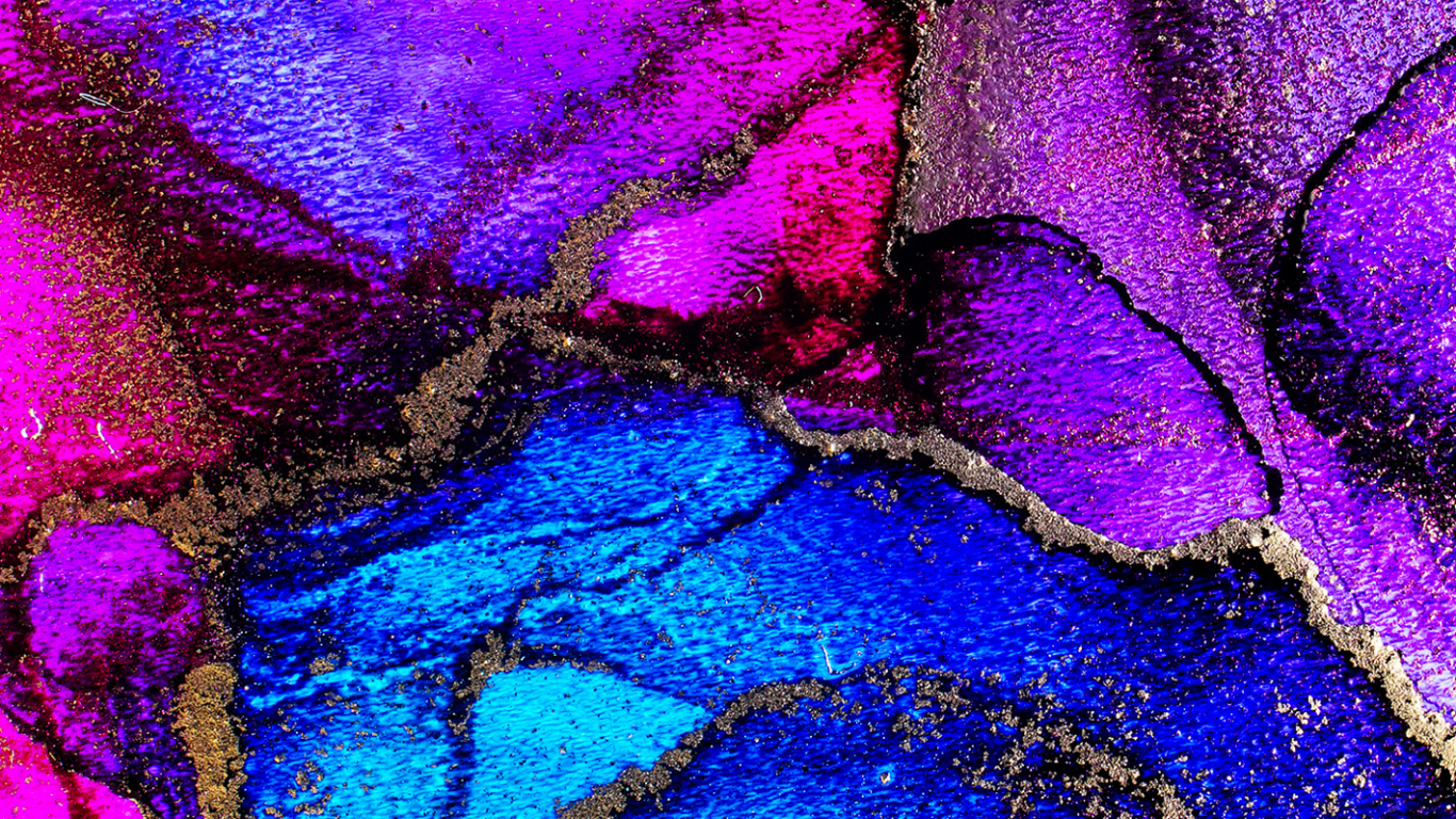 Обои цветок, пурпур, лазурный, жидкость, Фиолетовый в разрешении 1366x768