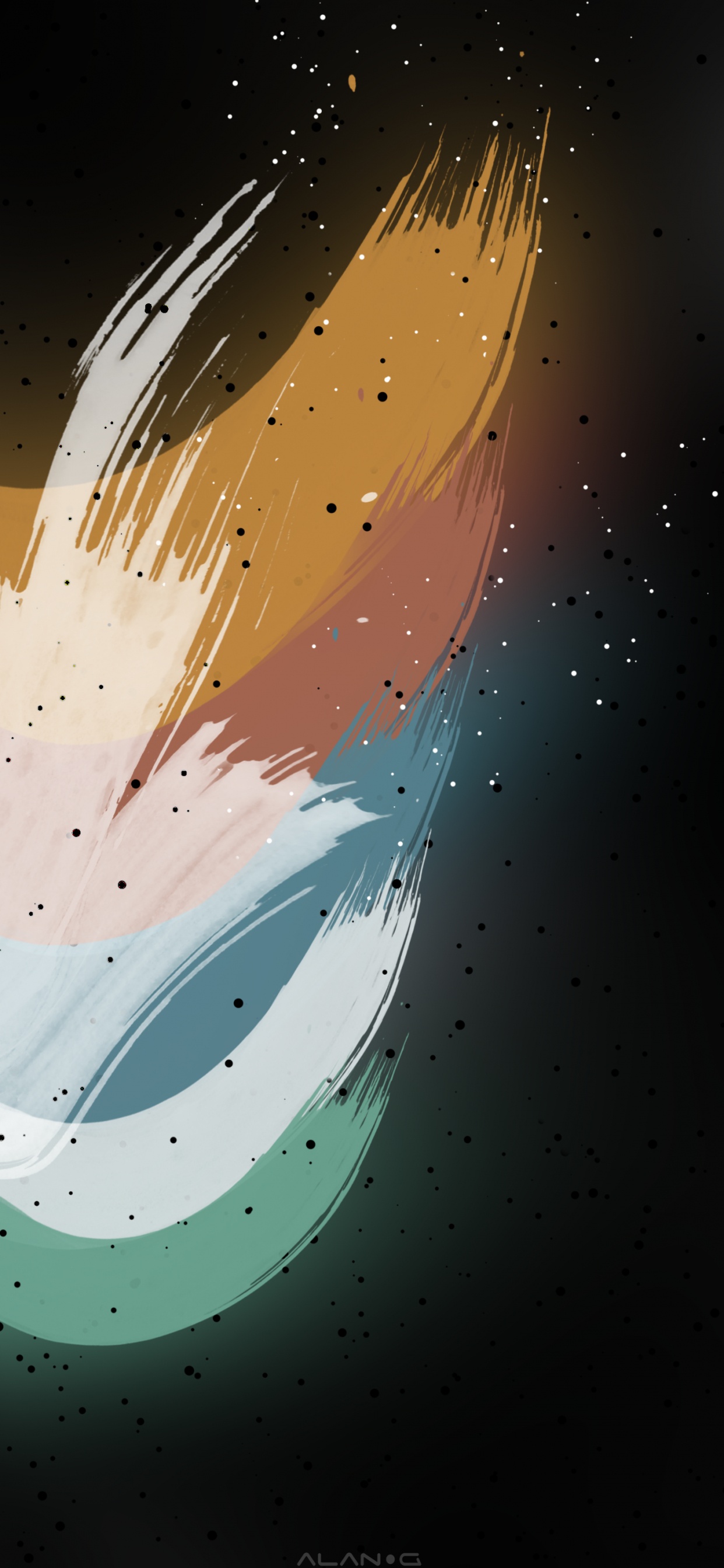 Обои ios, смартфон, жидкий, арт, красочность в разрешении 1242x2688