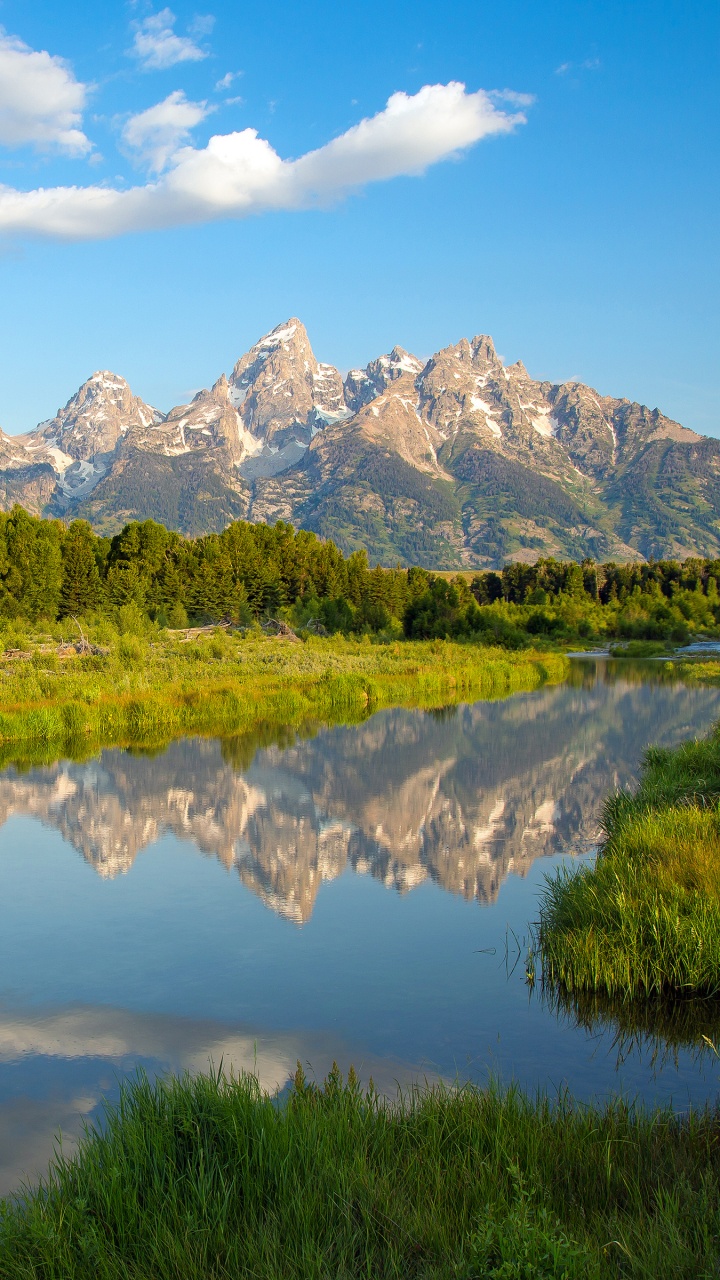 Обои национальный парк Гранд титон, Гранд титон, реки снейк, национальный парк, парк в разрешении 720x1280