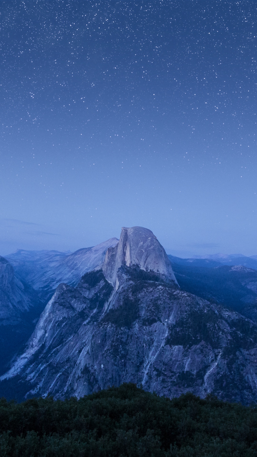 Обои mac os, йосемитский национальный парк, Половина Купола, Эль-капитан, весенний водопад в разрешении 1080x1920