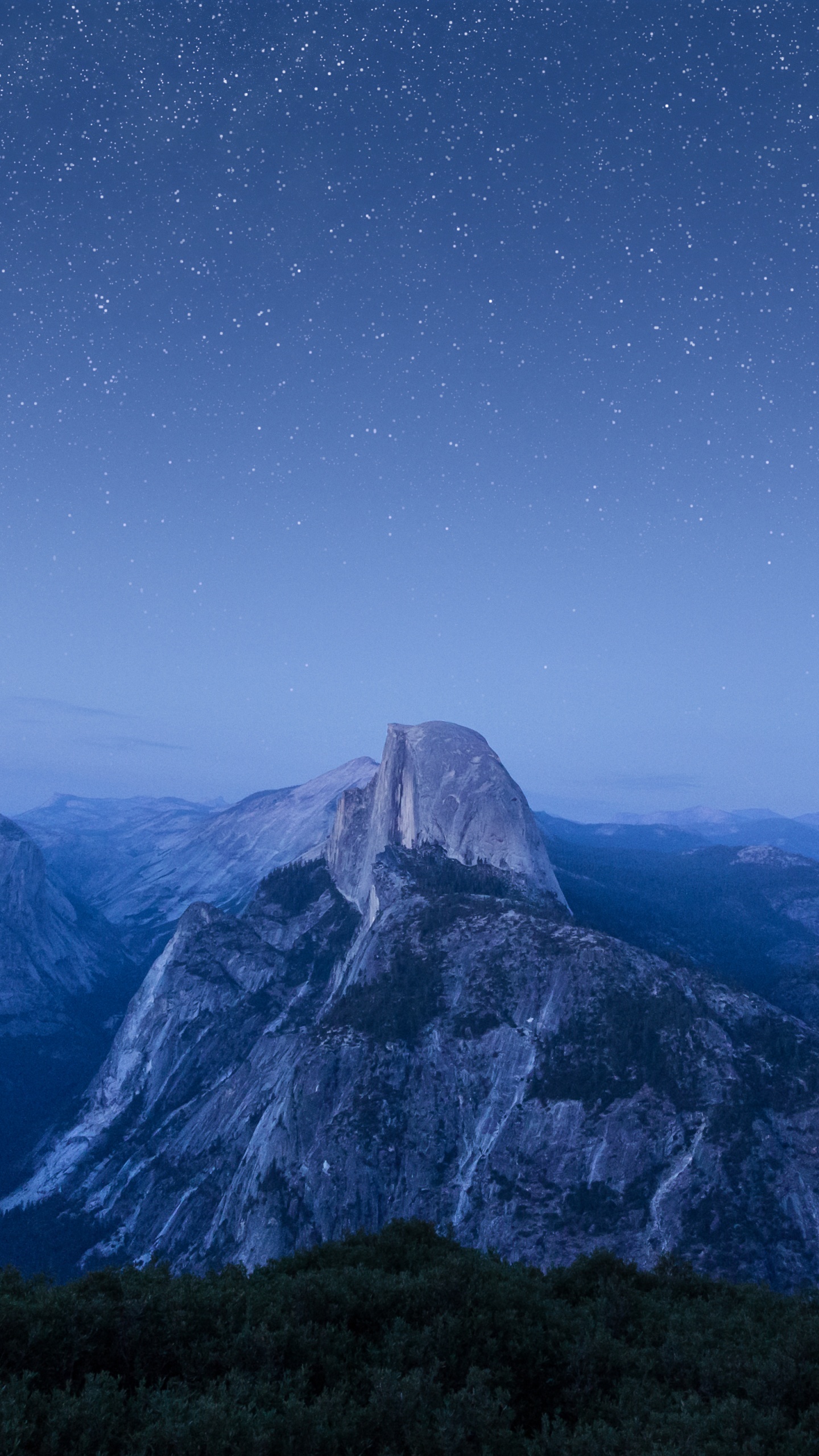 Обои mac os, йосемитский национальный парк, Половина Купола, Эль-капитан, весенний водопад в разрешении 1440x2560