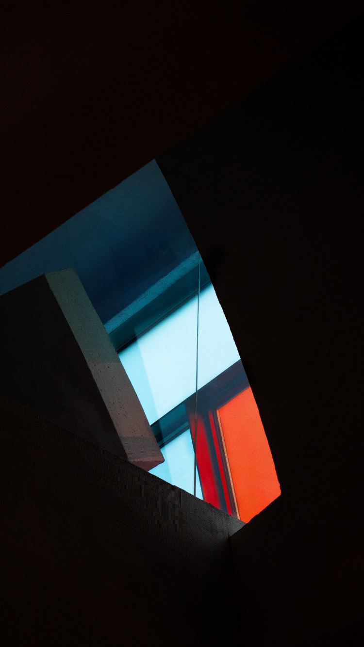 Обои архитектура, синий, линия, полутона и оттенки, дизайн в разрешении 750x1334