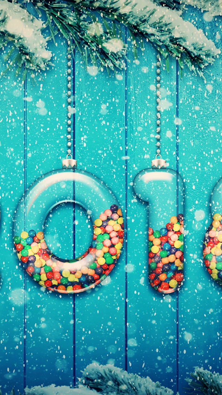 Обои Новый год, синий, бирюза, Аква, вода в разрешении 720x1280