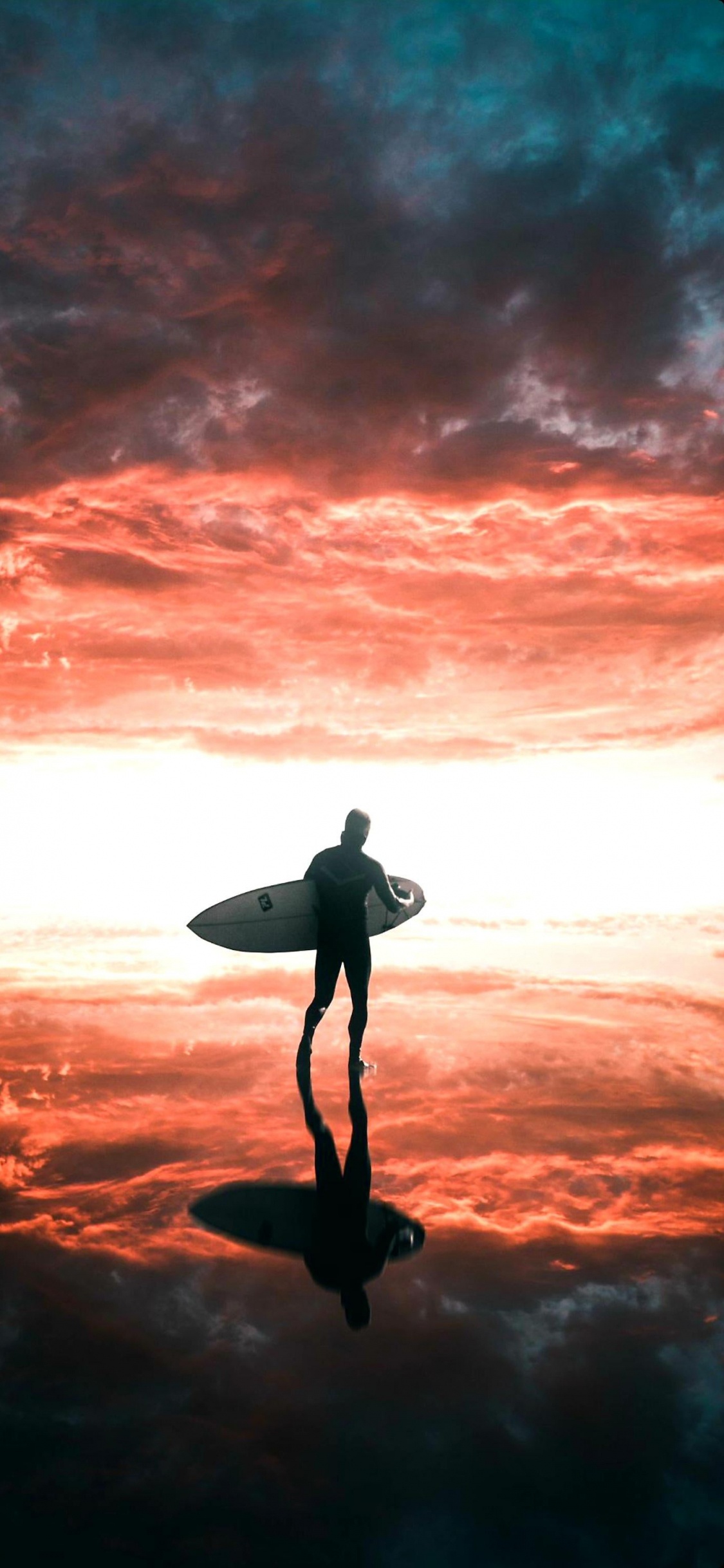 Обои просыпайся в небе, облако, серфинг, Люди в природе, вода в разрешении 1125x2436