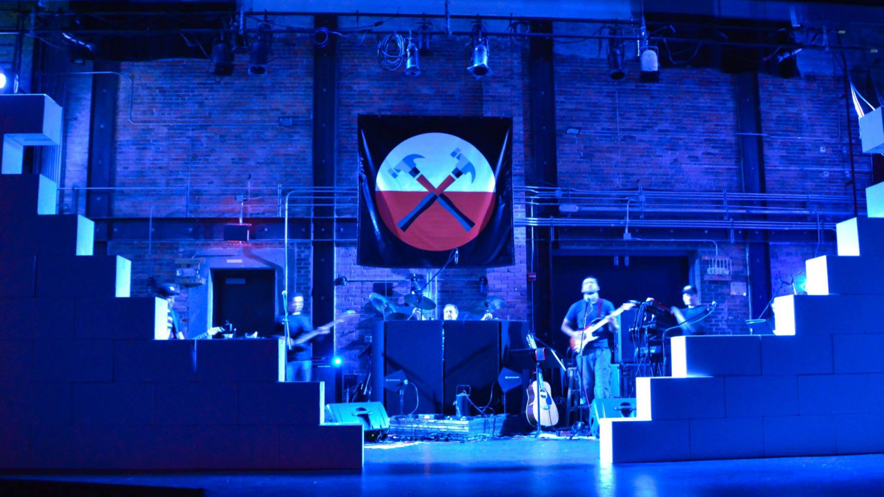 Обои этап, театр, событие, концертный зал, синий в разрешении 1280x720