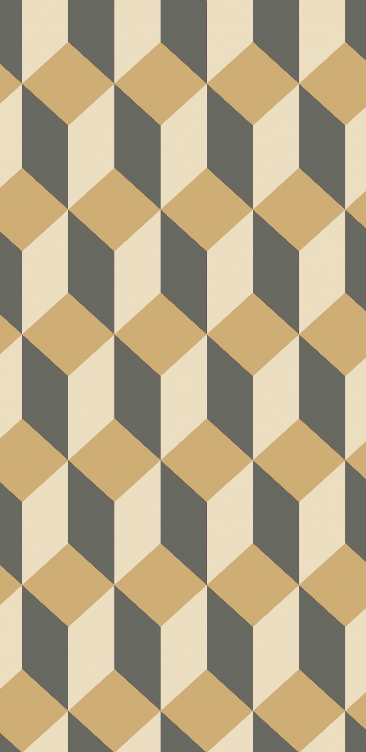 Обои Вилла Гетти, Коул Сын Геометрические, узор, коричневый цвет, линия в разрешении 1440x2960