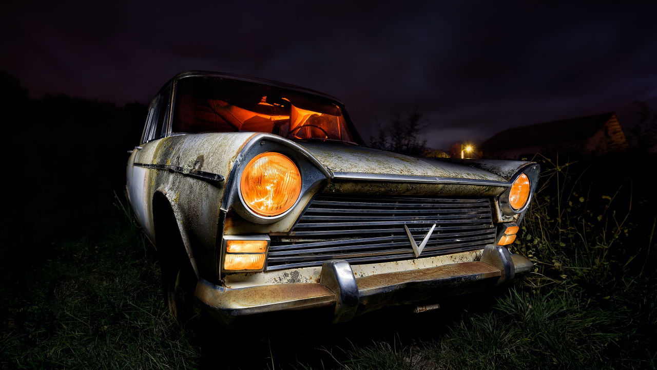 Обои авто, классический автомобиль, седан, фара, кузов купе в разрешении 1280x720