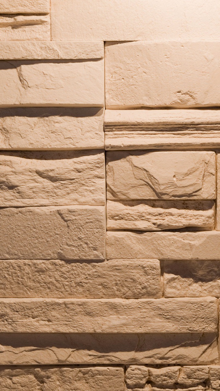 Обои каменная стена, кирпич, стена, рок, известняк в разрешении 720x1280