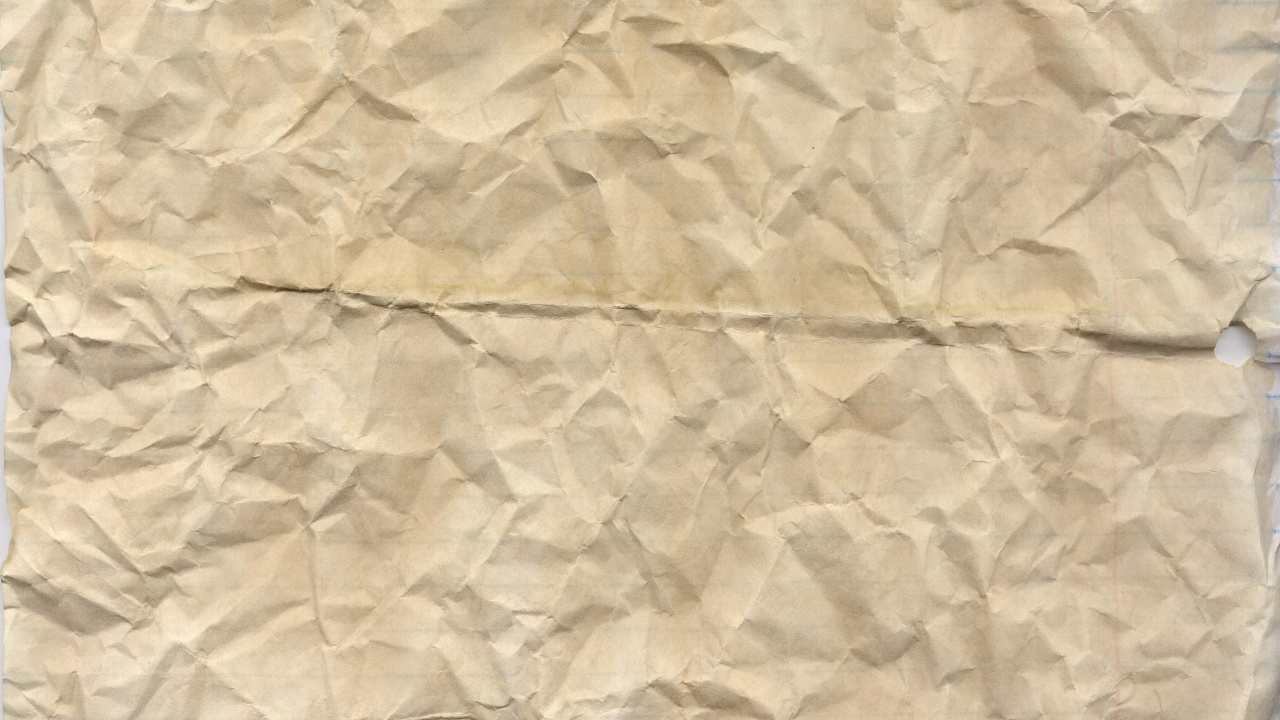 Обои бумага, текстура, графика, постер, мятая бумага в разрешении 1280x720