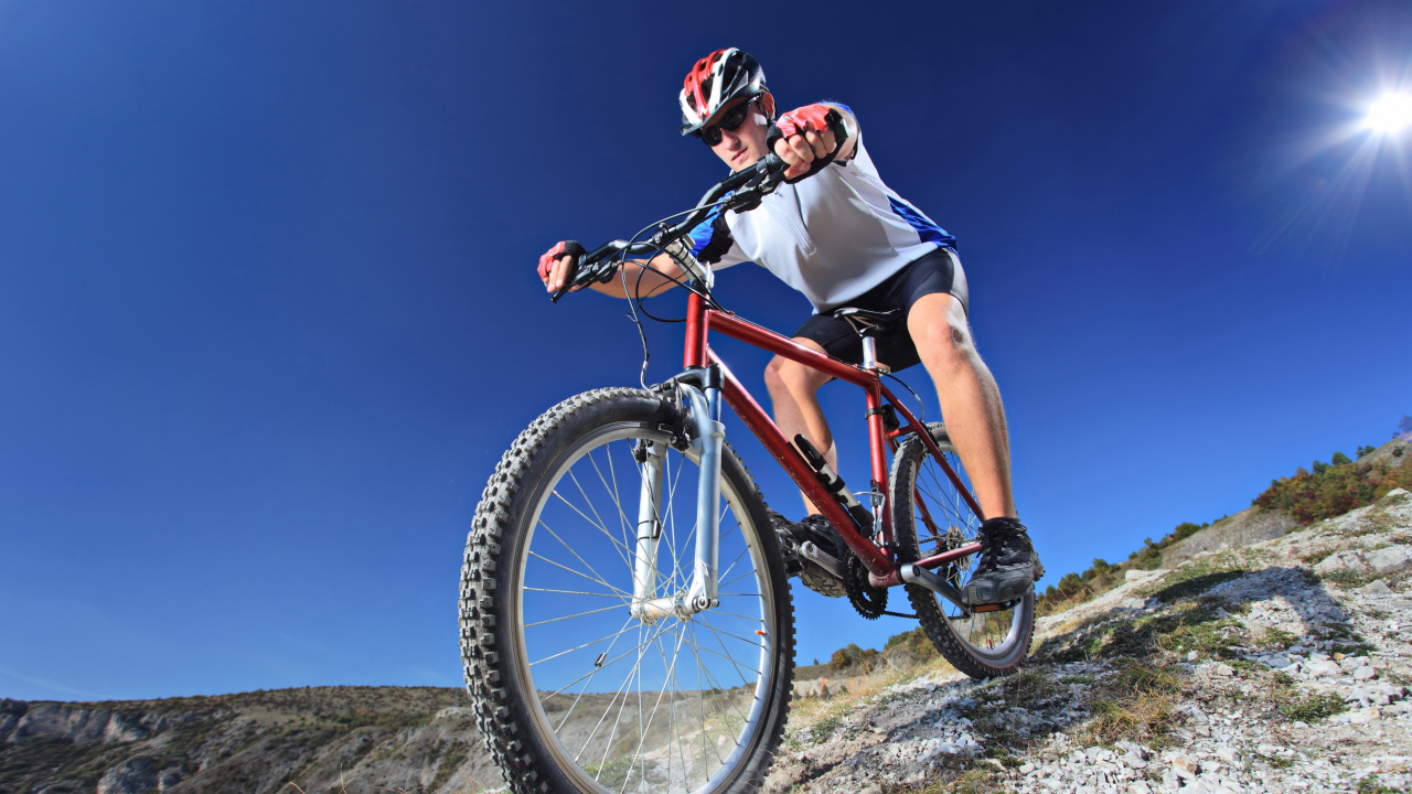 Обои Велоспорт, велосипедный спорт, велосипед, горный велосипед, горные велосипеды в разрешении 1280x720