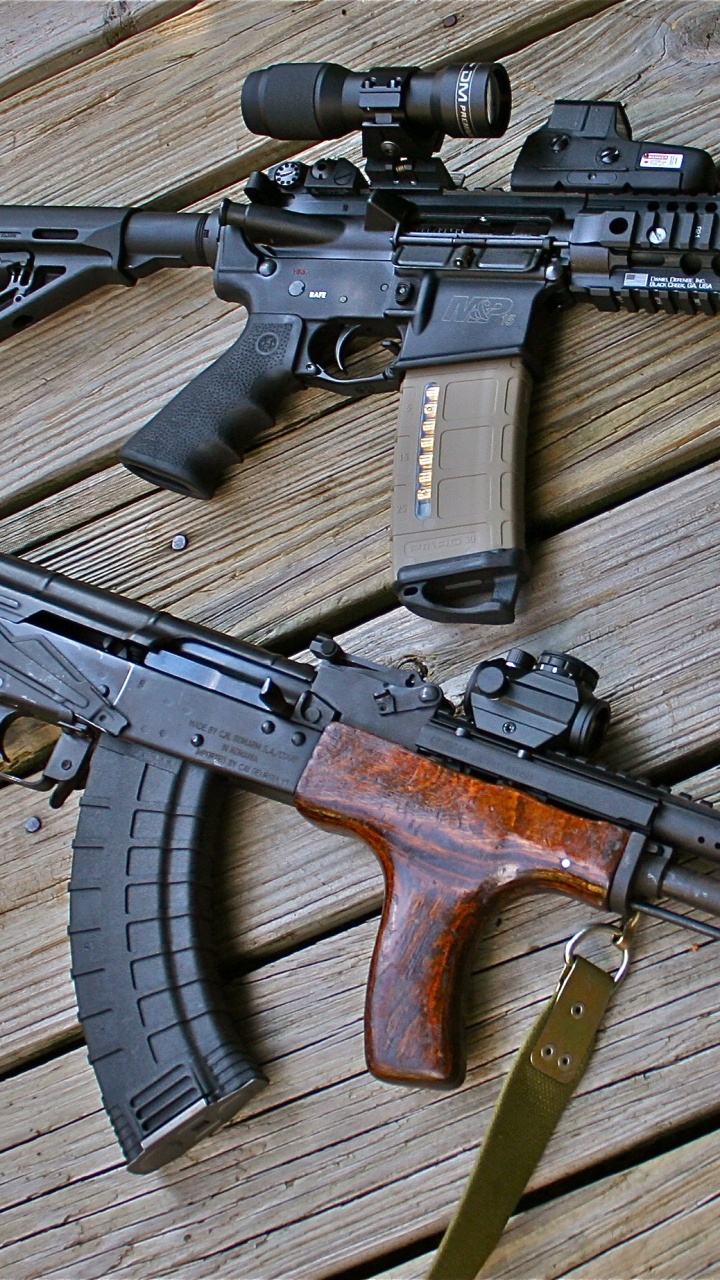 Обои винтовка, карабин M4, огнестрельное оружие, орудие, штурмовая винтовка в разрешении 720x1280
