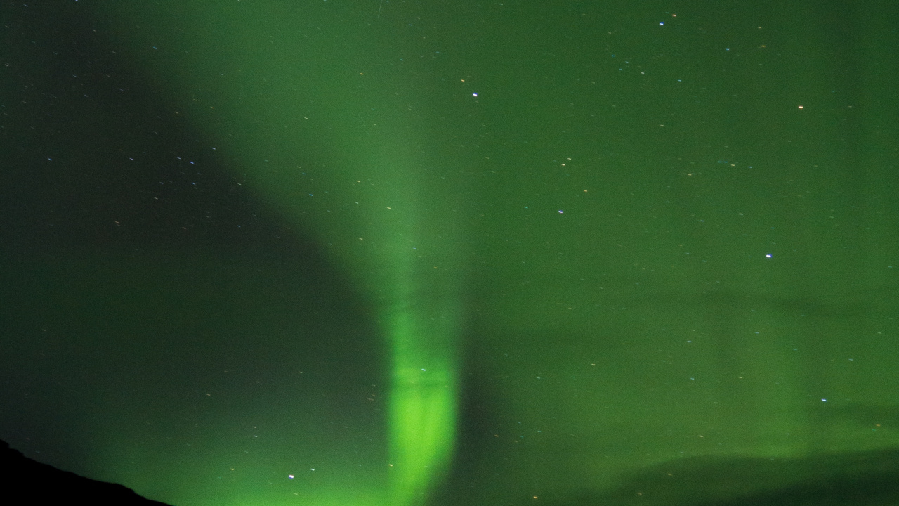 Обои Аврора, атмосфера, небесное явление, свет, ночь в разрешении 1280x720