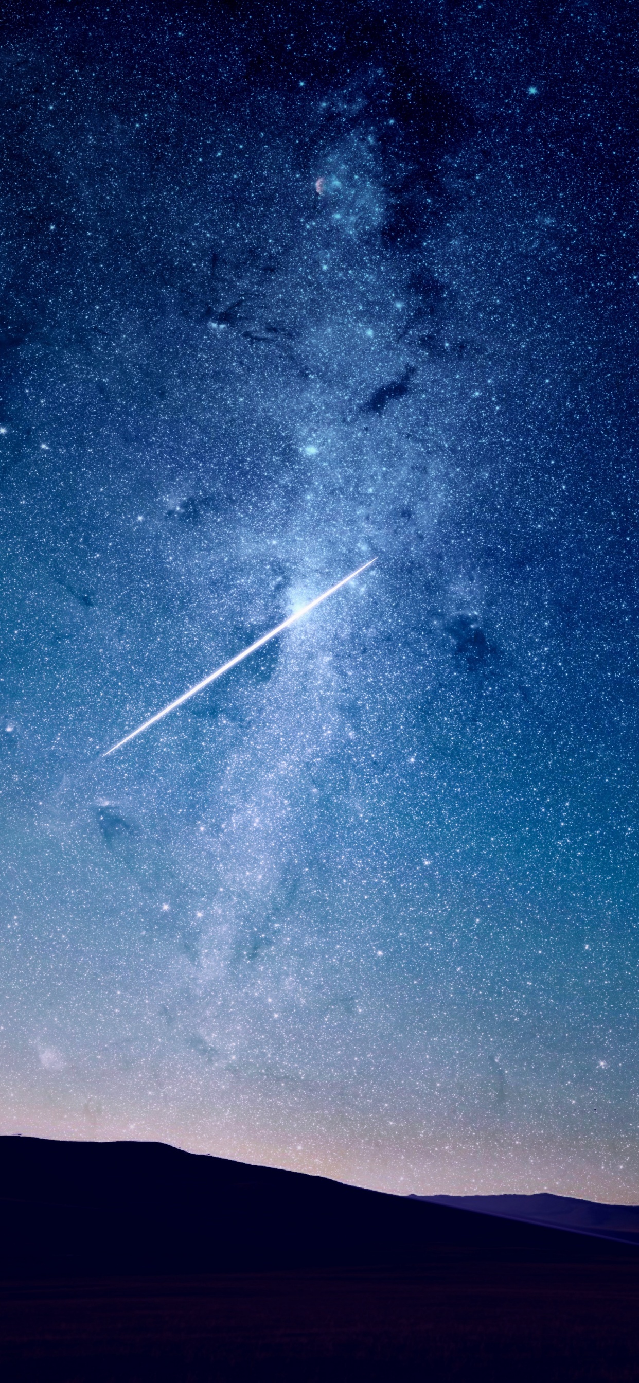 Обои астрономический объект, синий, атмосфера, космос, небо в разрешении 1242x2688