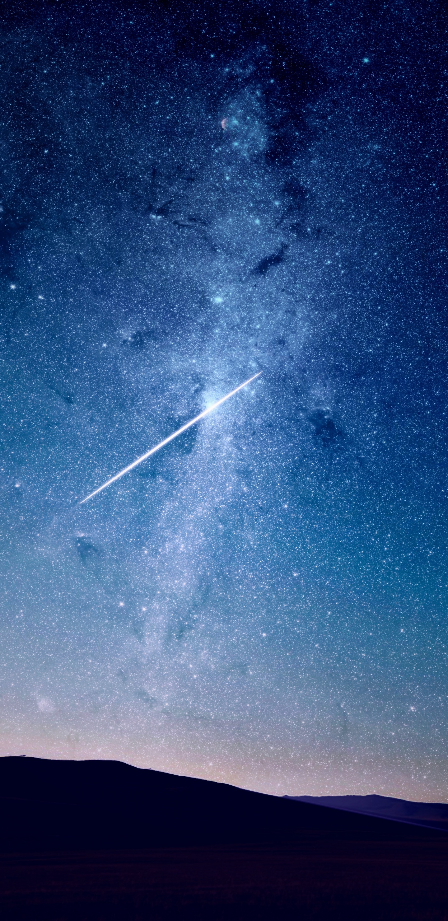 Обои астрономический объект, синий, атмосфера, космос, небо в разрешении 1440x2960