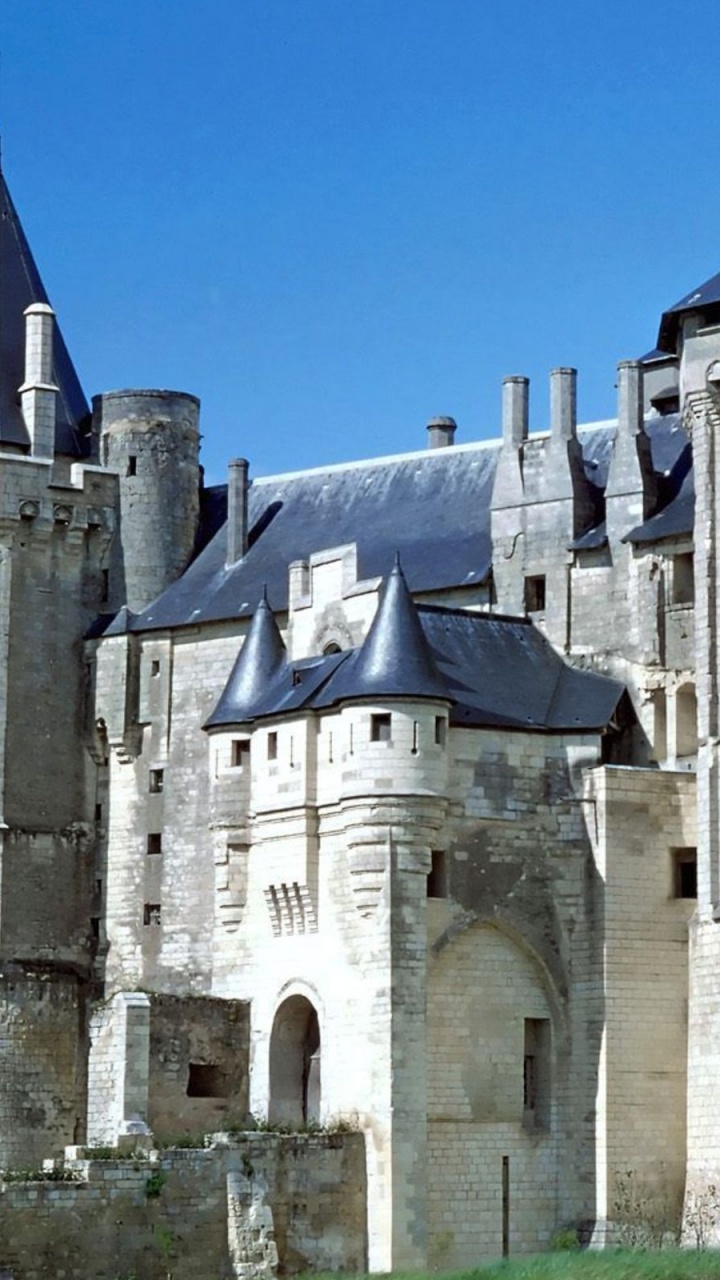 Обои chteau де сомюр, замок, турпутевки, средневековая архитектура, здание в разрешении 720x1280