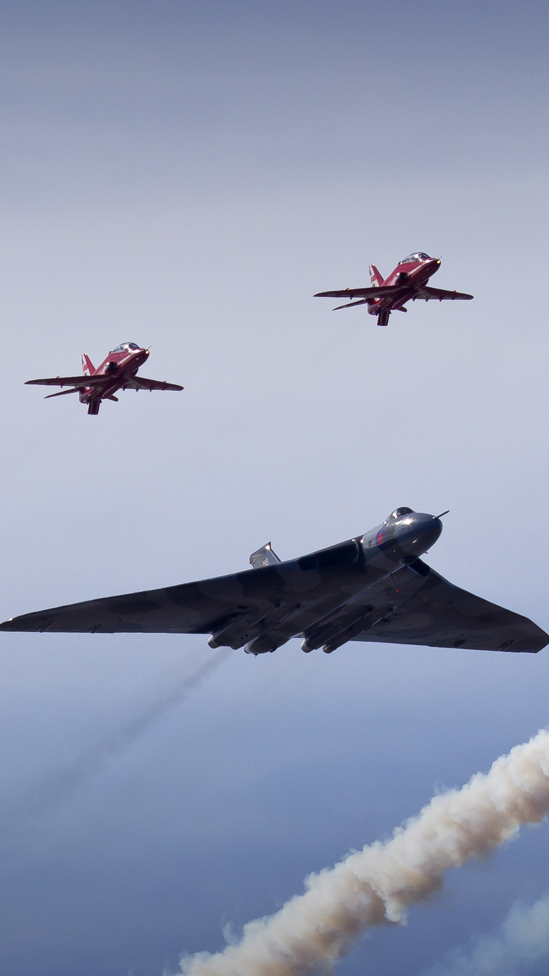 Обои Авро Вулкан, самолет, авиасалон, самолеты, воздушные силы в разрешении 1080x1920