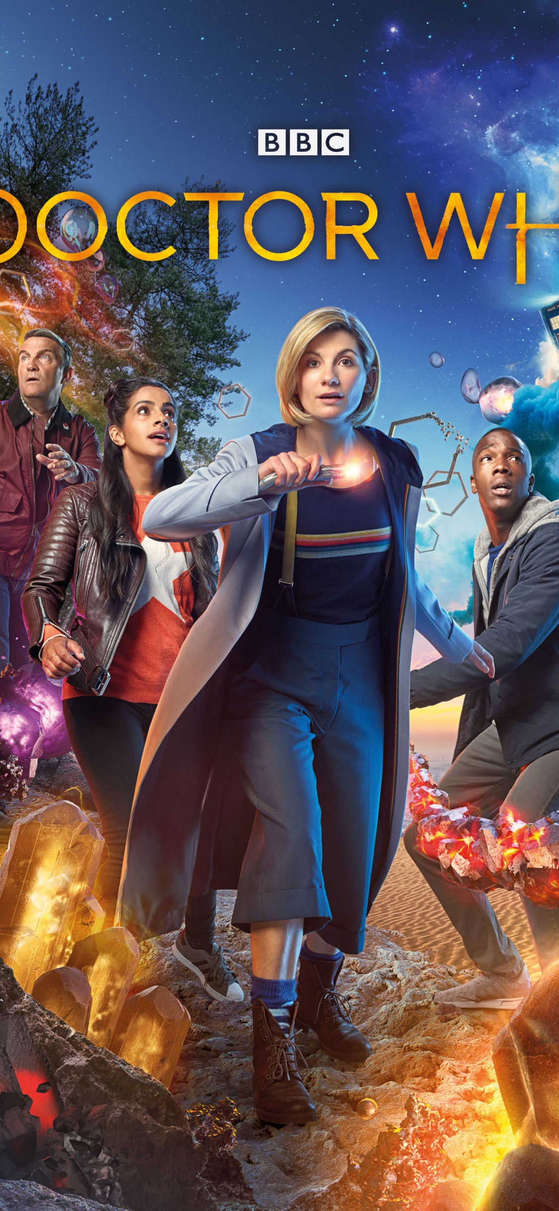 Обои Джоди Уиттакер, Доктор Кто, Тринадцатый Доктор, Крис Chibnall, Доктор Кто - Сезон 11 в разрешении 1125x2436