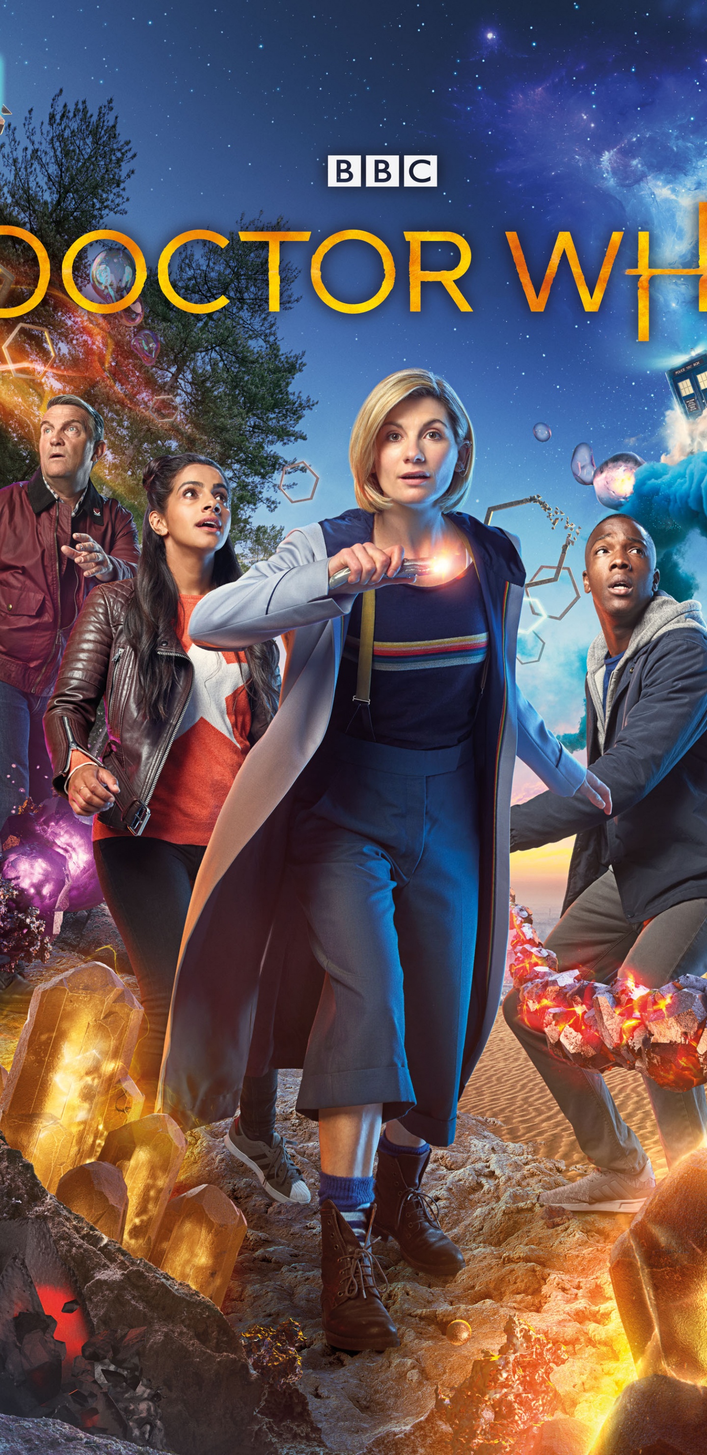 Обои Джоди Уиттакер, Доктор Кто, Тринадцатый Доктор, Крис Chibnall, Доктор Кто - Сезон 11 в разрешении 1440x2960