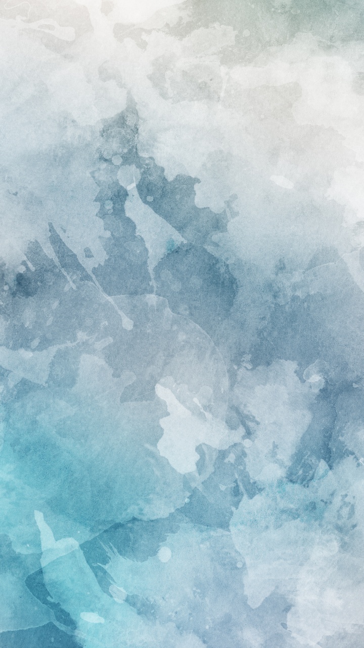 Обои абстрактное искусство, синий, живопись, акварельные краски, облако в разрешении 720x1280