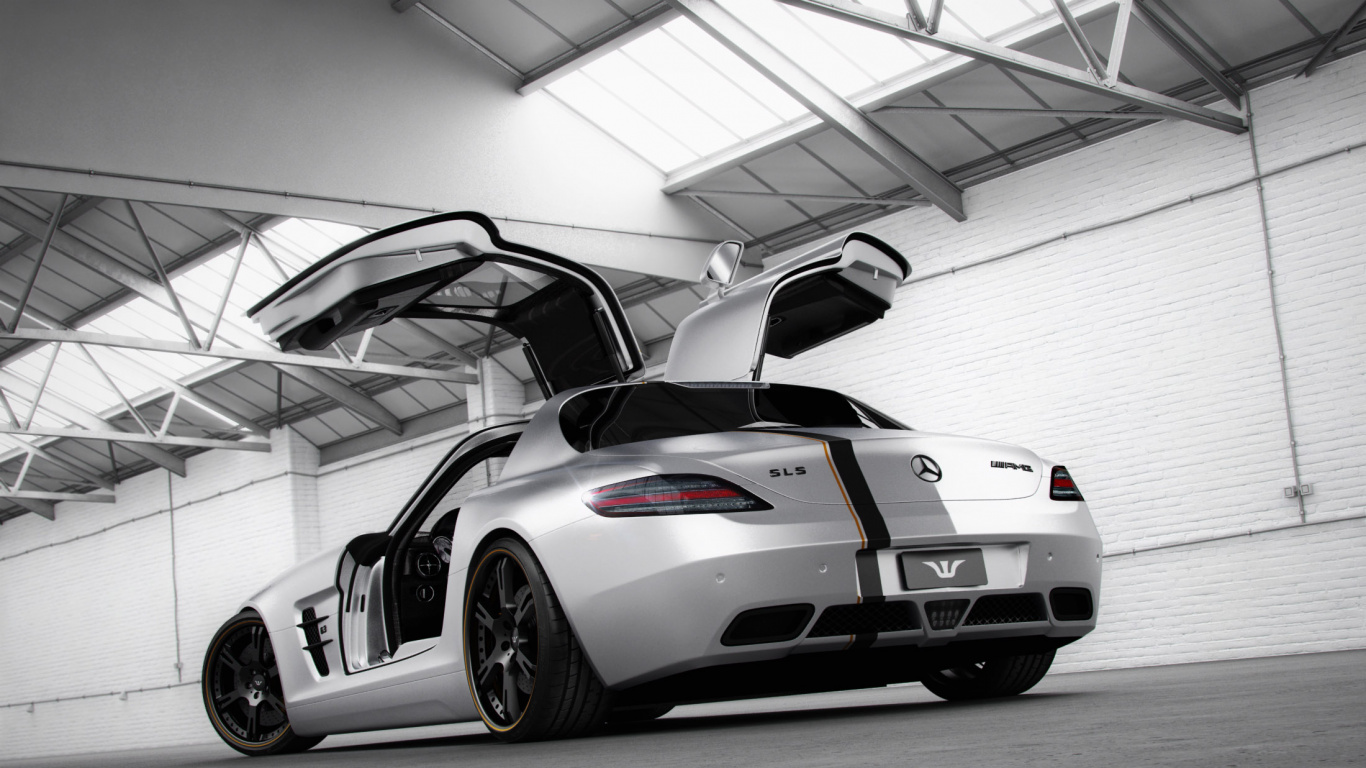 Обои mercedes benz sls amg, авто, 2015 Мерседес-Бенц СЛС АМГ, спорткар, колесо в разрешении 1366x768