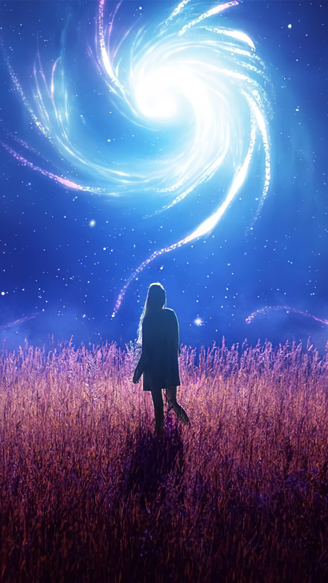 Обои мечтательный, атмосфера, свет, природа, синий в разрешении 1080x1920