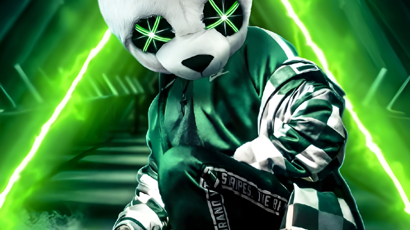 Обои Панда Верховный, гигантская панда, Красная панда, зеленый, свет в разрешении 1366x768