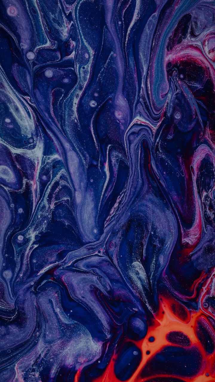 Обои пурпур, художественная краска, живопись, Фиолетовый, арт в разрешении 720x1280