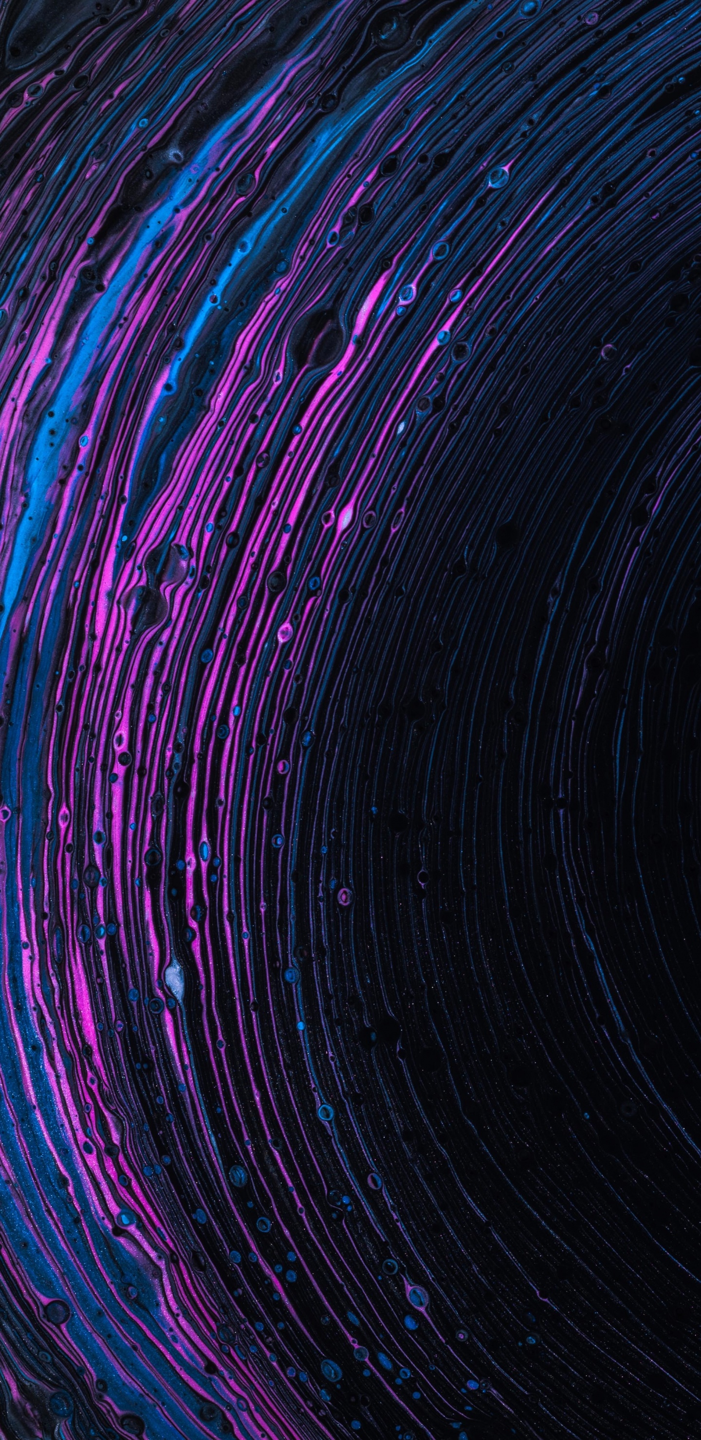 Обои атмосфера, пурпур, космос, вихрь, круг в разрешении 1440x2960