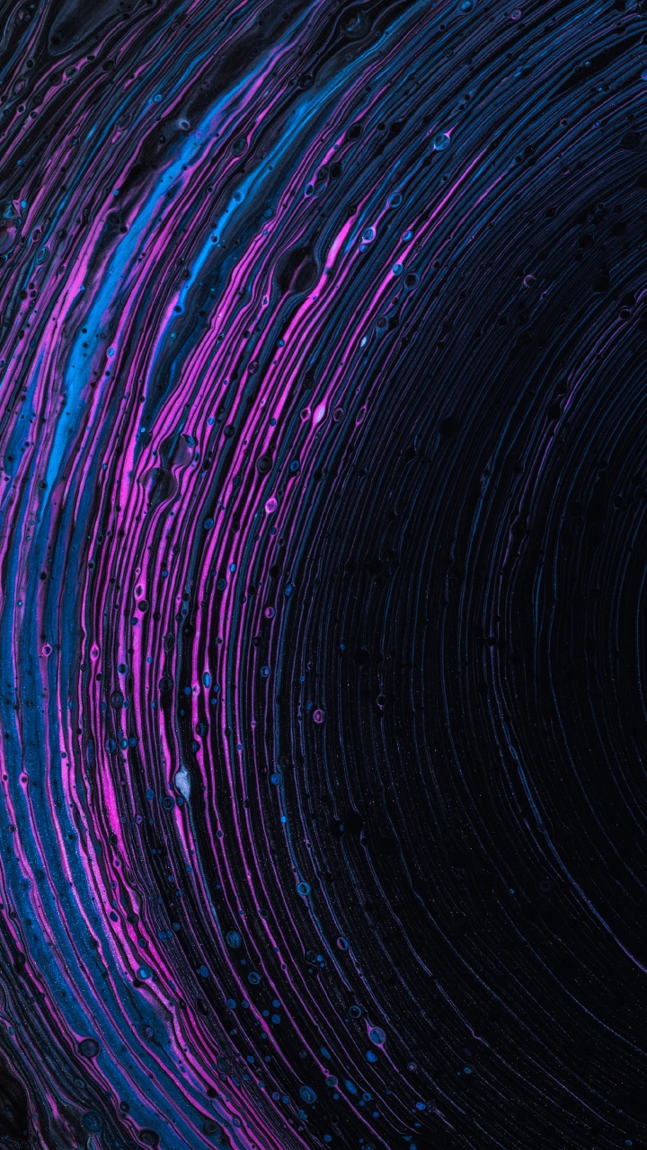 Обои атмосфера, пурпур, космос, вихрь, круг в разрешении 720x1280