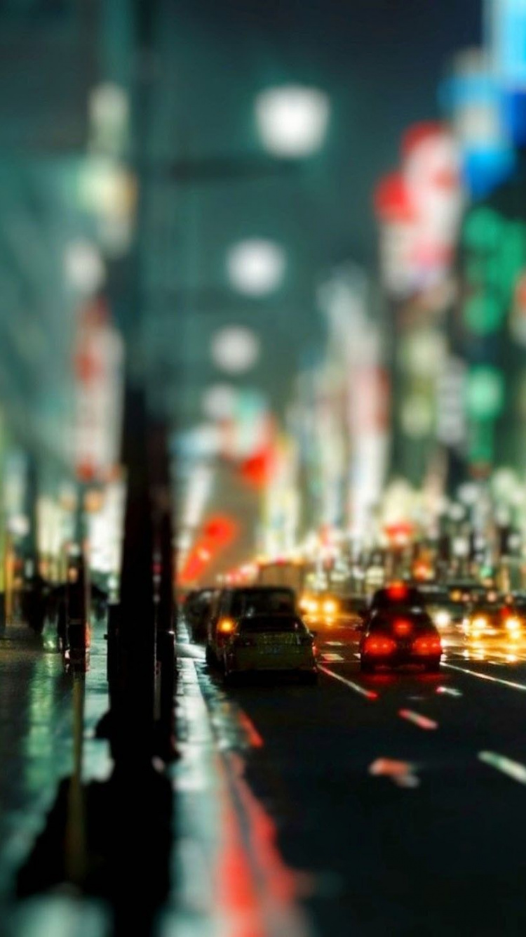 Обои город, метрополия, городской район, городской пейзаж, ночь в разрешении 750x1334