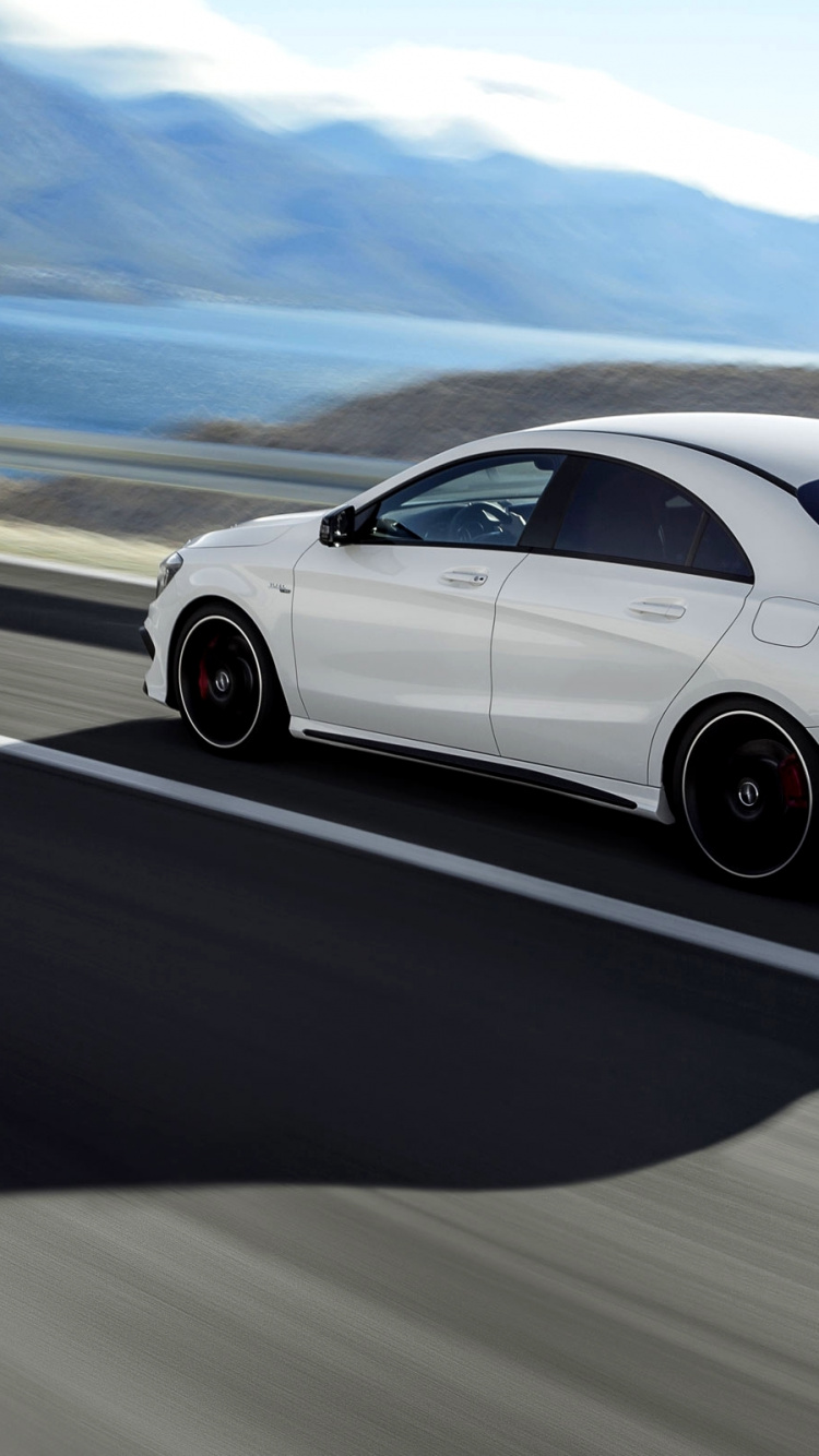 Обои Мерседес-Benz 2014 CLA-класса, авто, нью-йоркский международный автосалон, колесо, mercedes benz в разрешении 750x1334